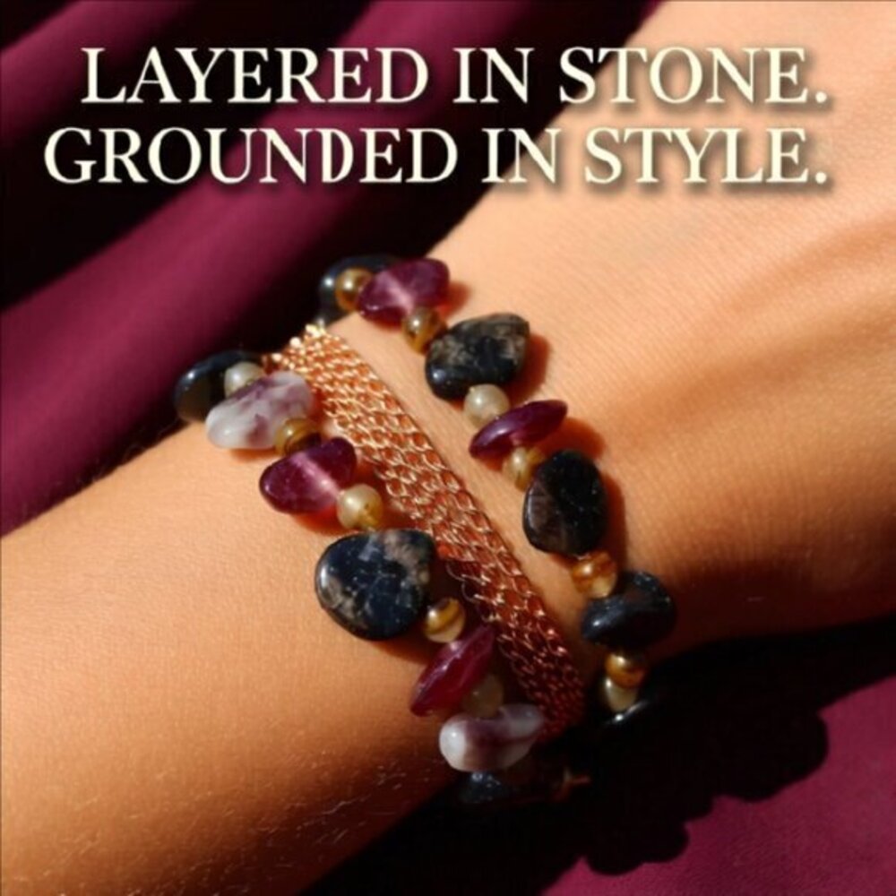 Semi-Precious Stone Beads: Rhodochrosite Ametrine Agate +++ | Mostly Pink Colors - Picture 10 of 10